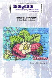 IndigoBlu Cling Stamp - A6 / Vintage Strawberry